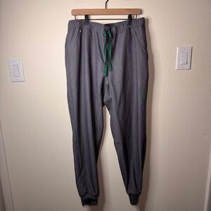FIGS Tansen Jogger Scrub Pants Men's XL Grey Medical Workwear Comfort